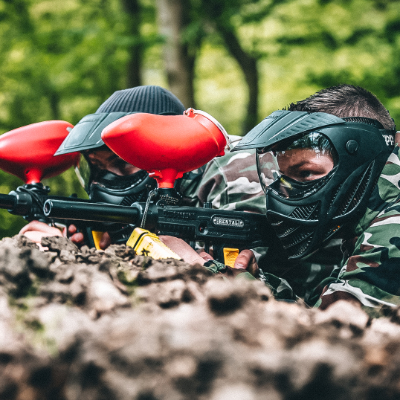 Pack "Enterrement de vie de célibataire" 2h30 (Paintball 300 billes/p. - Min. 10 pers.)