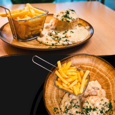 Vol-au-vent, frites - Plat enfant (Cool Corner)