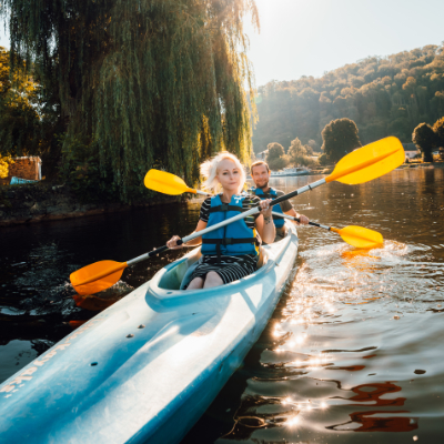 Canotage sur la Meuse - kayak biplace (2h)