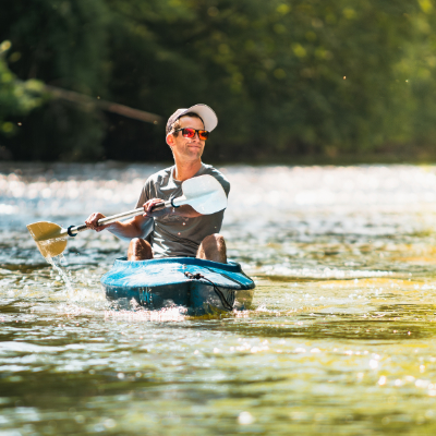 Canotage sur la Meuse - kayak monoplace (1h)